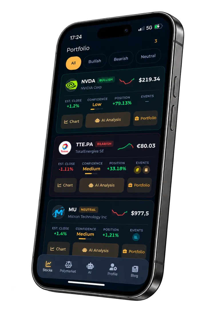 The Northvane app on a phone